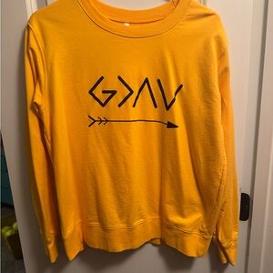 Yellow Graphic Sweatshirt